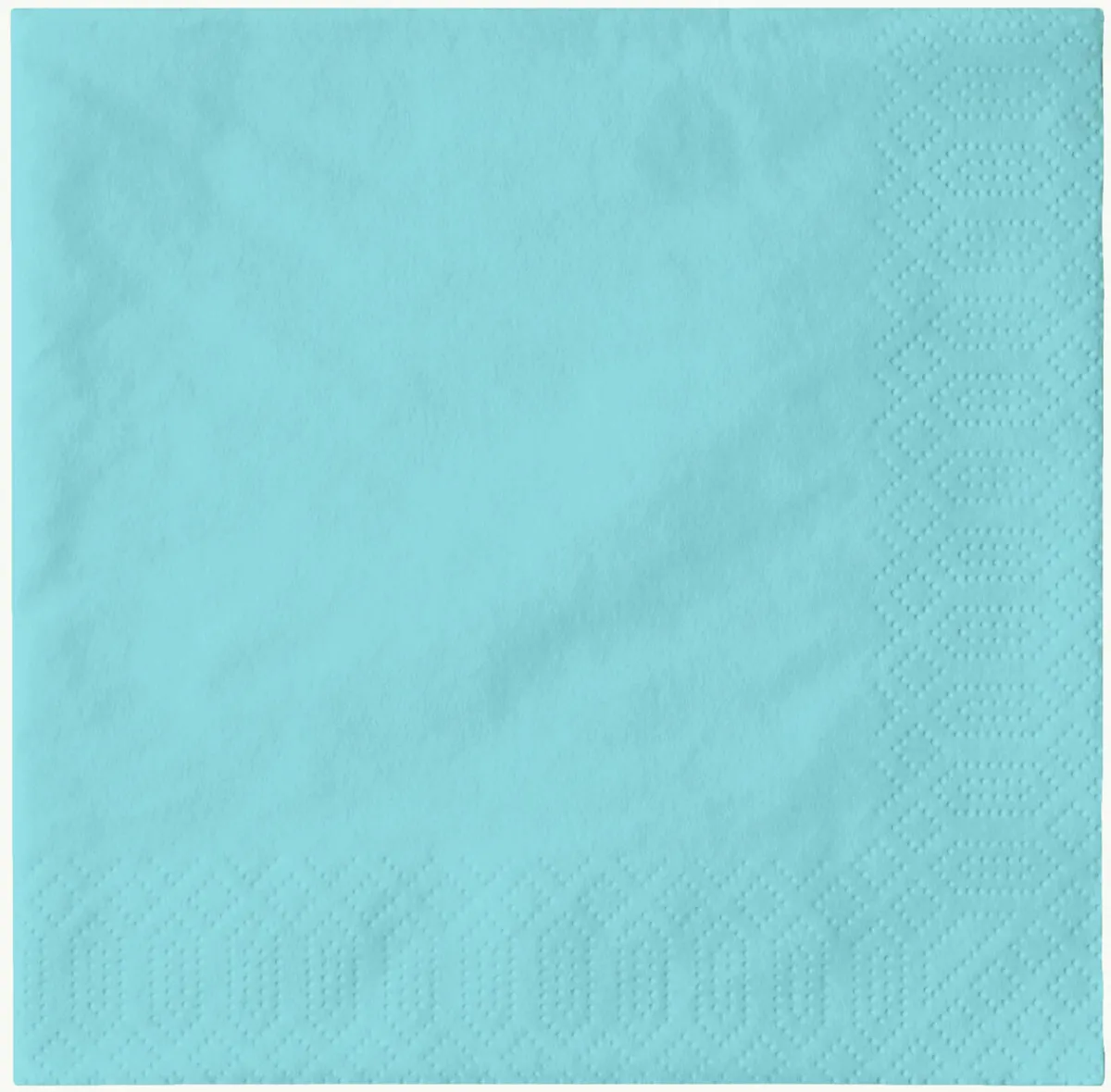 Servietten Im Lunchformat>DUNI Tissue-Serviette 33 x 33 cm Mint Blue 3-lagig
