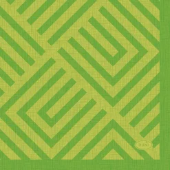 Cocktailservietten>DUNI Tissue-Serviette 24 x 24 cm Mosaic Kiwi 3-lagig