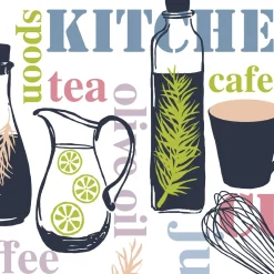 Servietten Im Lunchformat>PAPER + DESIGN Tissue-Serviette 33 x 33 cm My Kitchen 3-lagig