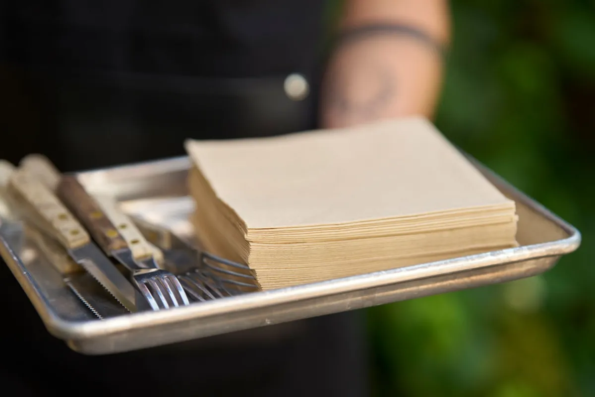 Servietten Im Lunchformat>DUNI Tissue-Serviette 33 x 33 cm Natural Brown 3-lagig