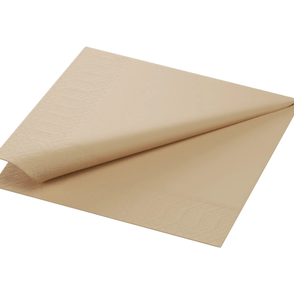 Servietten Im Lunchformat>DUNI Tissue-Serviette 33 x 33 cm Natural Brown 3-lagig