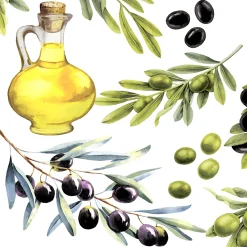 Servietten Im Lunchformat>PAPER + DESIGN Tissue-Serviette 33 x 33 cm Olives 3-lagig