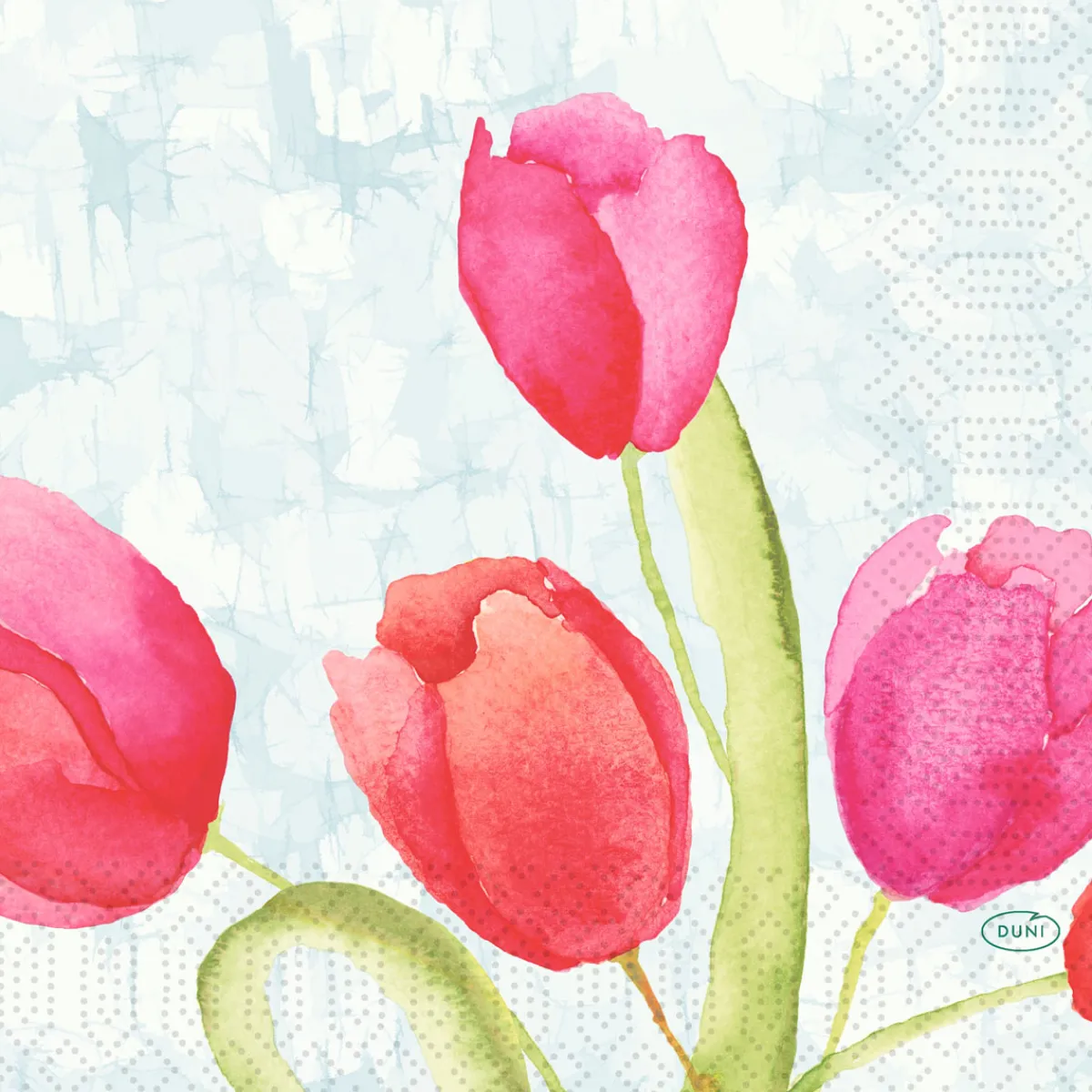 Servietten Im Lunchformat>DUNI Tissue-Serviette 33 x 33 cm Painted Tulips 3-lagig