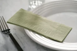 Vorgefaltete Servietten>DUNI Tissue-Serviette 33 x 33 cm Pistaziengrün 3-lagig