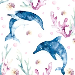 Servietten Im Lunchformat>PAPER + DESIGN Tissue-Serviette 33 x 33 cm Playing Dolphins 3-lagig