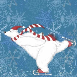 Servietten Im Lunchformat>PAPER + DESIGN Tissue-Serviette 33 x 33 cm Polar Bear Skate 3-lagig