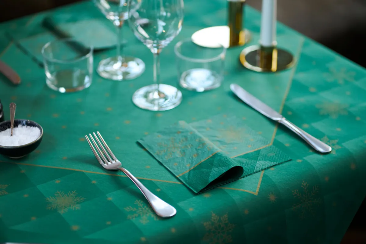 Servietten Im Lunchformat>DUNI Tissue-Serviette 33 x 33 cm Rhombus Green 3-lagig