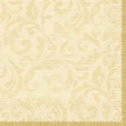 Servietten Im Dinnerformat>DUNI Tissue-Serviette 40 x 40 cm Rich Damast Cream 3-lagig