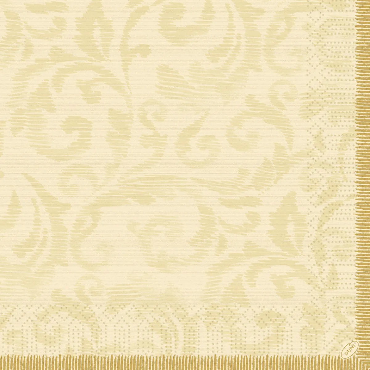 Servietten Im Dinnerformat>DUNI Tissue-Serviette 40 x 40 cm Rich Damast Cream 3-lagig