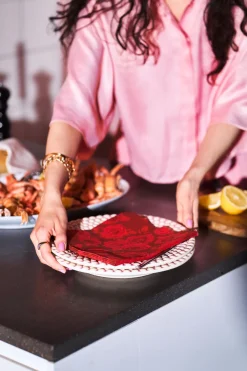 Servietten Im Lunchformat>DUNI Tissue-Serviette 33 x 33 cm Rich Roses 3-lagig