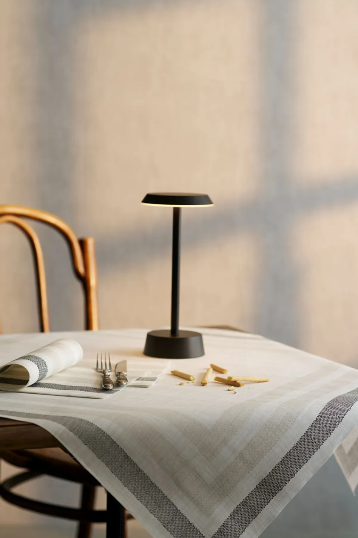 Servietten Im Dinnerformat>DUNI Tissue-Serviette 40 x 40 cm Rigato Black 3-lagig