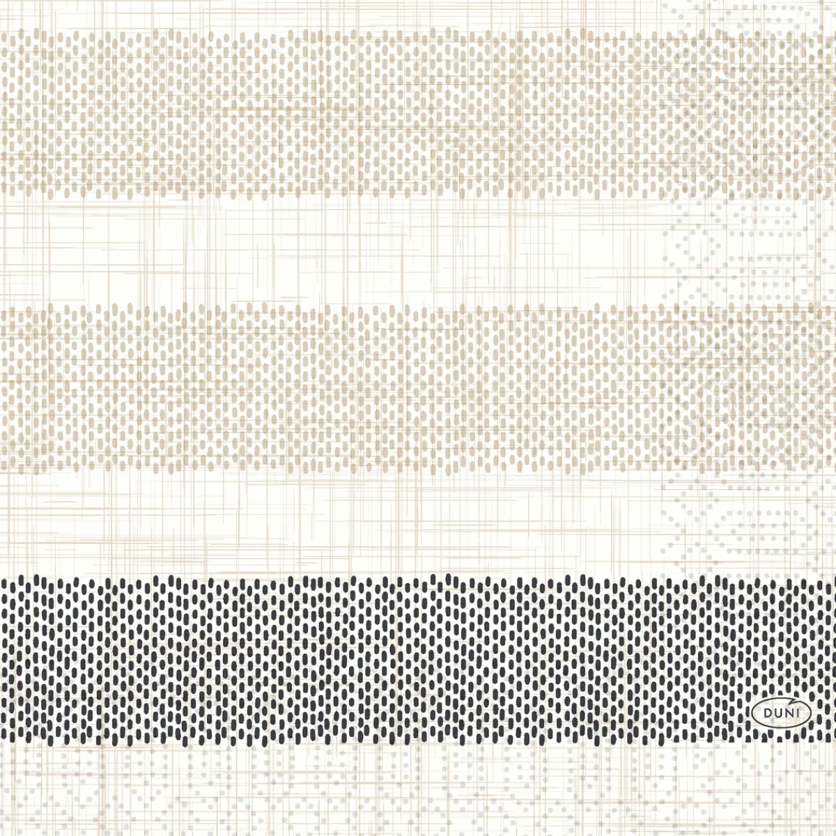 Servietten Im Lunchformat>DUNI Tissue-Serviette 33 x 33 cm Rigato Black 3-lagig