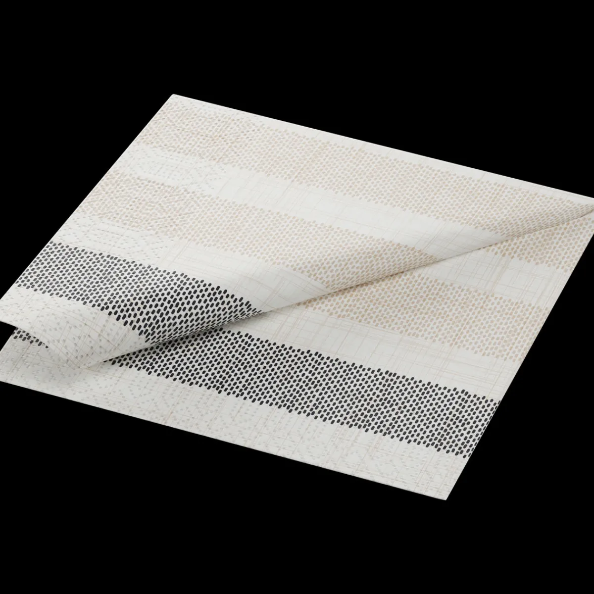 Servietten Im Lunchformat>DUNI Tissue-Serviette 33 x 33 cm Rigato Black 3-lagig