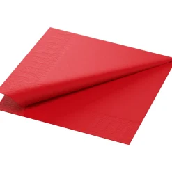 Servietten Im Lunchformat>DUNI Tissue-Serviette 33 x 33 cm Rot 3-lagig