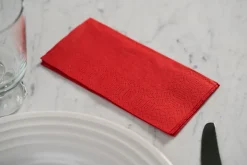 Vorgefaltete Servietten>DUNI Tissue-Serviette 33 x 33 cm Rot 3-lagig