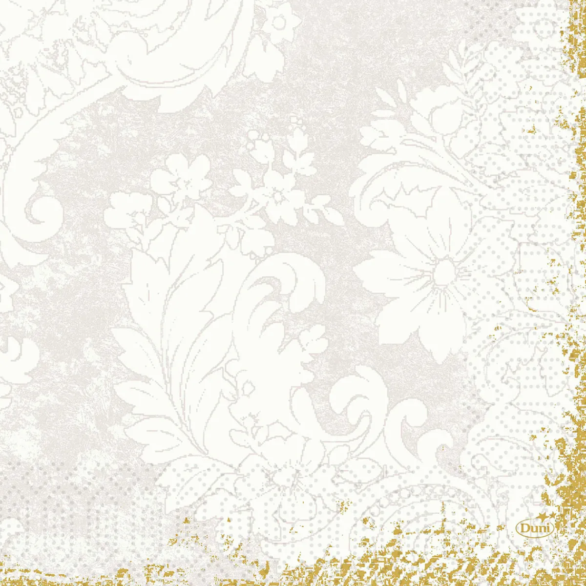 Servietten Im Lunchformat>DUNI Tissue-Serviette 33 x 33 cm Royal White 3-lagig