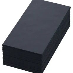 Vorgefaltete Servietten>DUNI Tissue-Serviette 40 x 40 cm Schwarz 3-lagig