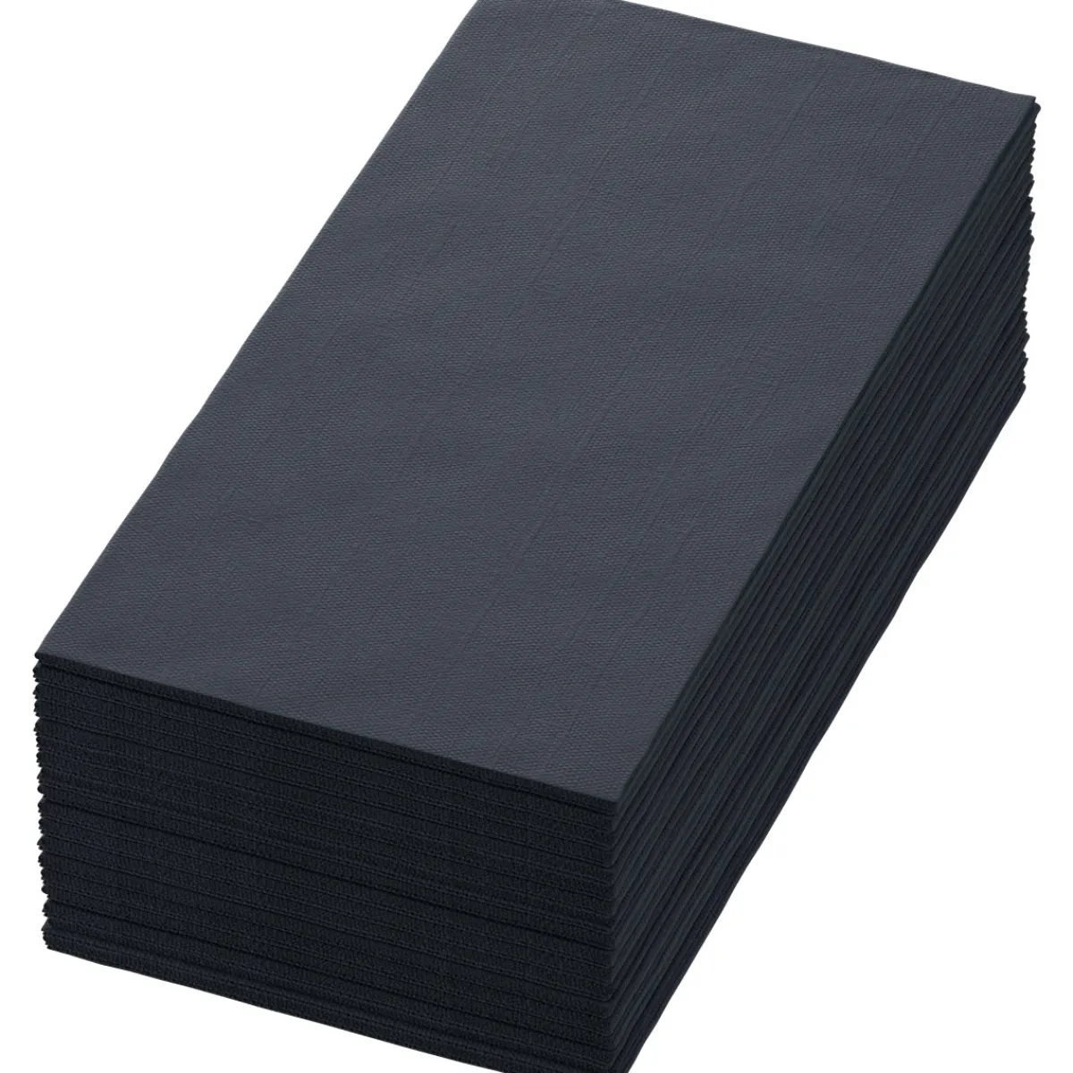 Vorgefaltete Servietten>DUNI Tissue-Serviette 40 x 40 cm Schwarz 3-lagig