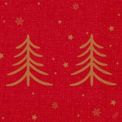 Servietten Im Dinnerformat>DUNI Tissue-Serviette 40 x 40 cm Shimmer Trees 3-lagig