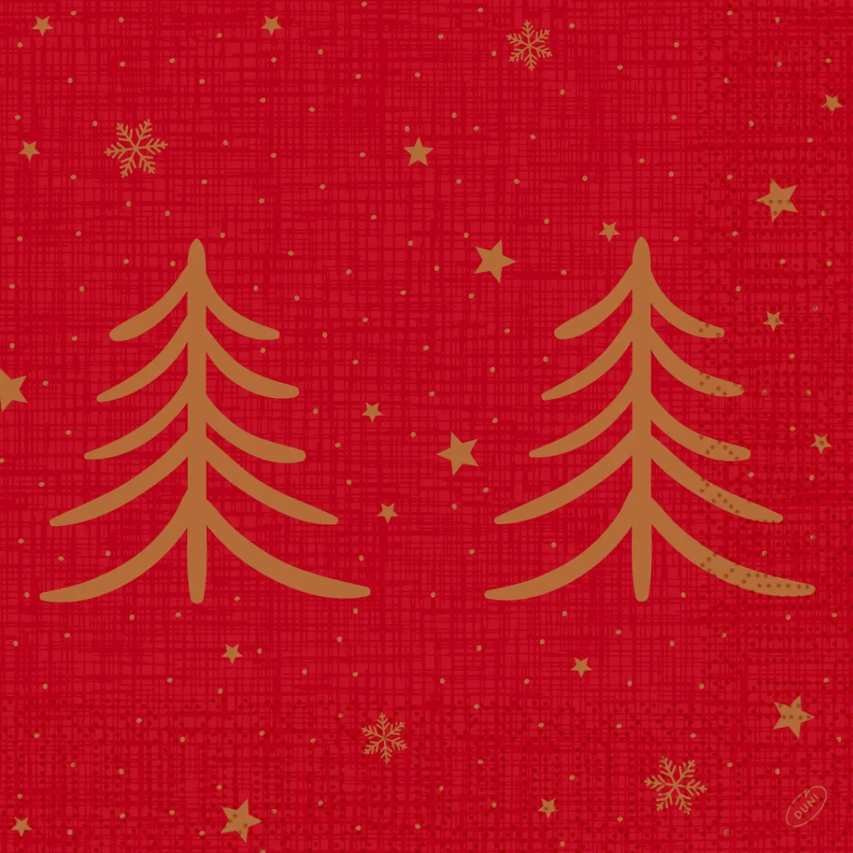 Servietten Im Dinnerformat>DUNI Tissue-Serviette 40 x 40 cm Shimmer Trees 3-lagig