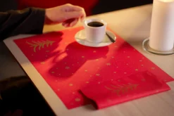 Servietten Im Dinnerformat>DUNI Tissue-Serviette 40 x 40 cm Shimmer Trees 3-lagig