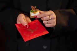 Cocktailservietten>DUNI Tissue-Serviette 24 x 24 cm Shimmer Trees 3-lagig