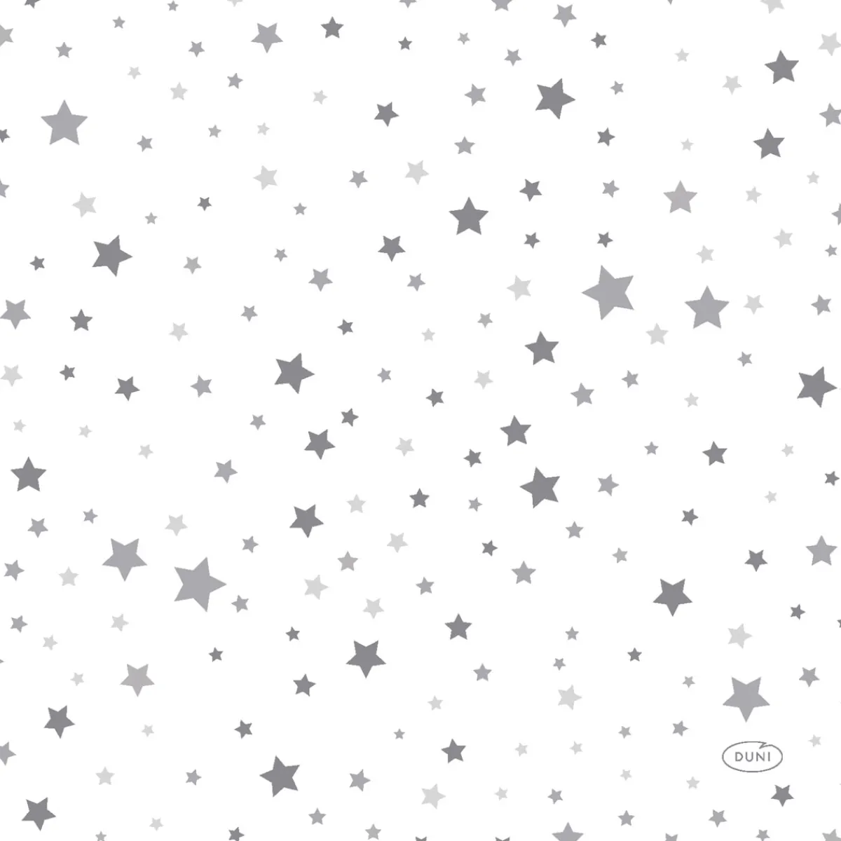 Servietten Im Lunchformat>DUNI Tissue-Serviette 33 x 33 cm Silver Stardust 3-lagig