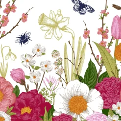 Servietten Im Lunchformat>PAPER + DESIGN Tissue-Serviette 33 x 33 cm Spring Moment 3-lagig