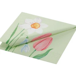 Cocktailservietten>DUNI Tissue-Serviette 24 x 24 cm Spring Melody 3-lagig