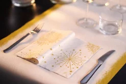 Servietten Im Dinnerformat>DUNI Tissue-Serviette 40 x 40 cm Sparkly White 3-lagig