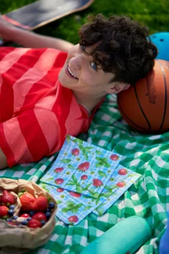 Servietten Im Lunchformat>DUNI Tissue-Serviette 33 x 33 cm Strawberry Picnic 3-lagig