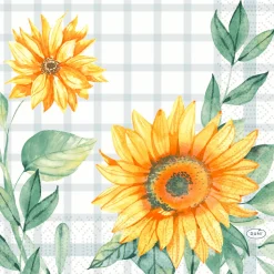 Servietten Im Lunchformat>DUNI Tissue-Serviette 33 x 33 cm Sunflower Day 3-lagig