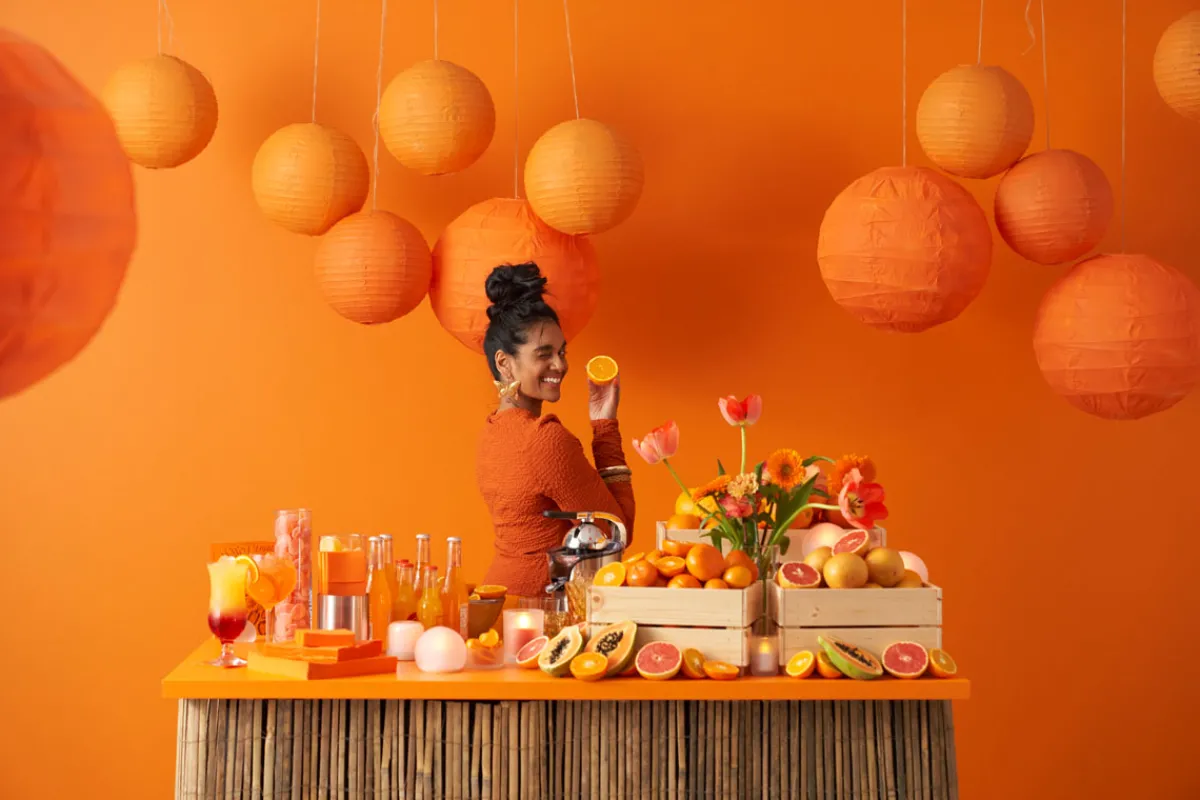 Servietten Im Dinnerformat>DUNI Tissue-Serviette 40 x 40 cm Sun Orange 2-lagig