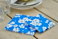 Cocktailservietten>DUNI Tissue-Serviette 24 x 24 cm Sunny Day Blue 3-lagig