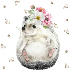 Servietten Im Lunchformat>PAPER + DESIGN Tissue-Serviette 33 x 33 cm Sweet Hedgehog 3-lagig