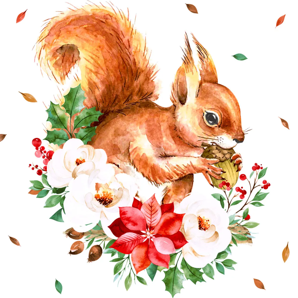 Servietten Im Lunchformat>PAPER + DESIGN Tissue-Serviette 33 x 33 cm Sweet Squirrel 3-lagig