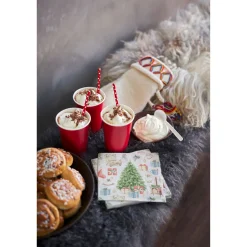 Servietten Im Lunchformat>DUNI Tissue-Serviette 33 x 33 cm Tree and Gifts 3-lagig