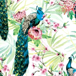 Servietten Im Lunchformat>PAPER + DESIGN Tissue-Serviette 33 x 33 cm Tropic Peacock 3-lagig