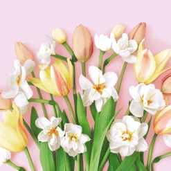 Servietten Im Lunchformat>PAPER + DESIGN Tissue-Serviette 33 x 33 cm Tulip joy 3-lagig