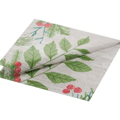 Cocktailservietten>DUNI Tissue-Serviette 24 x 24 cm Winter Greenery 3-lagig