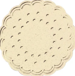 Untersetzer>DUNI Tissue-Untersetzer, rund Ø 7,5 cm Cream Mehrlagig