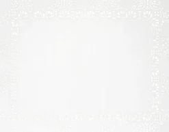 Tortenspitzen & Plattenpapier>DUNI Tortenspitzen rechteckig 20 x 30 cm Weiß