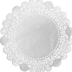 Tortenspitzen & Plattenpapier>DUNI Tortenspitzen rund Ø 26,7 cm Weiß