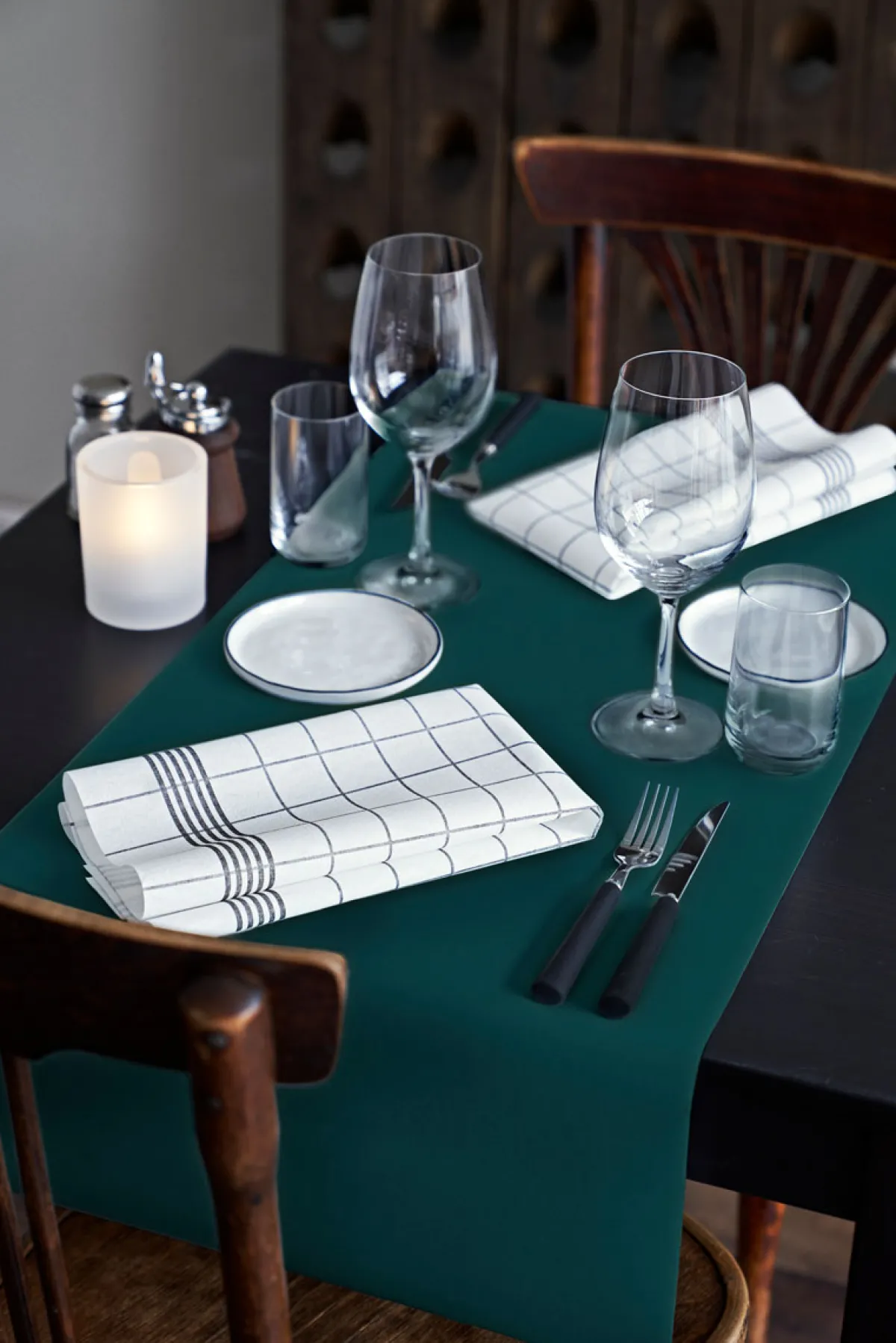 Handtuchservietten>DUNI Towel Napkins 38 x 54 cm Towel Napkin Dark Grey