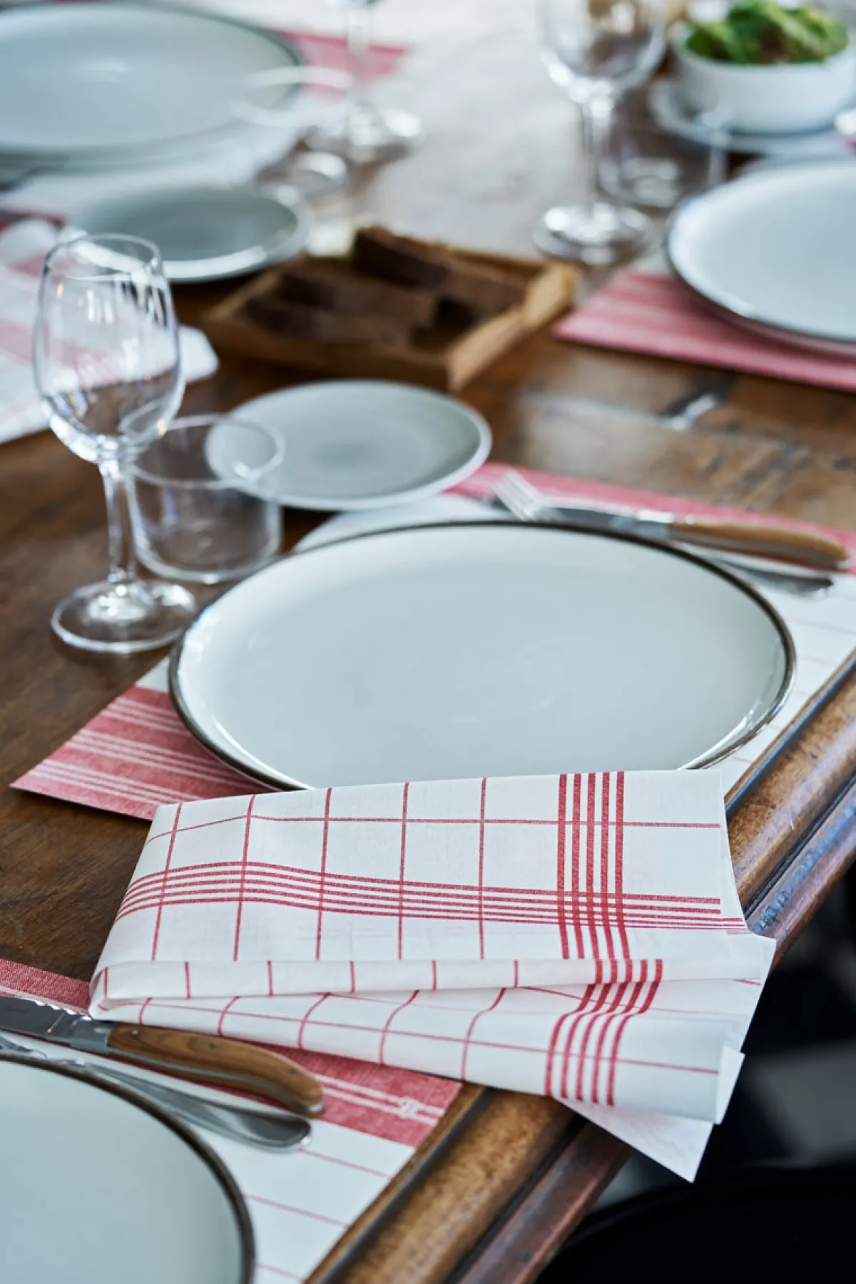 Handtuchservietten>DUNI Towel Napkins 38 x 54 cm Towel Napkin Red