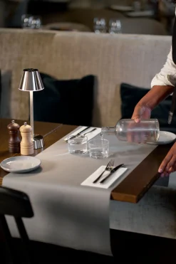 Tischläufer>DUNI Velviq® Tête-à-Tête-Tischläufer 0,4 X 24 m Granite Grey