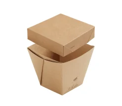 Schalen>DUNI Viking Cube High Box & Deckel 820 ml Braun ungeteilt