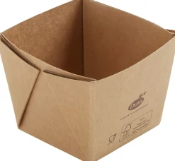 Boxen>BIOPAK Viking Cube Mini 250 ml Braun ungeteilt